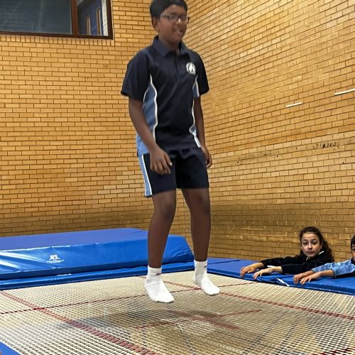 Year six trampolining